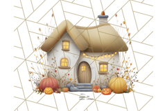 Cottagecore Halloween Clipart Cozy PNG, Autumn Fall Png Product Image 2