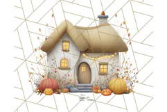 Cottagecore Halloween Clipart Cozy PNG, Autumn Fall Png Product Image 2