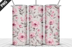 Flowers Tumbler Wrap | Sublimation Design | Tumbler PNG Product Image 1