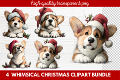 Whimsical Christmas Clipart | Cute Festive Holiday PNG Product Image 1