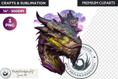 Fantasy Dragon Clipart, dragon PNG, Fantasy PNG graphics Product Image 1