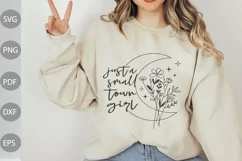 Boho Girl SVG Design / Just A Small Town Girl Svg Cut Files Product Image 1