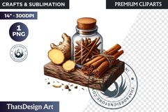 Medicinal Herbs clipart PNG, Apothecary Botanical Graphic Product Image 1