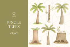 Jungle Trees Clipart PNG Product Image 1