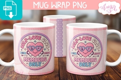 Self love club mug wrap sublimation PNG| Mental Health mug Product Image 3