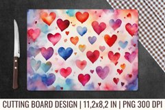 Valentines Day Cutting Board | Kitchen Glass Cutting Board Product Image 1
