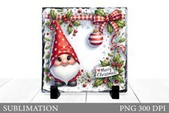 Christmas Gnome Sublimation. Christmas Gnome Slate Design Product Image 1