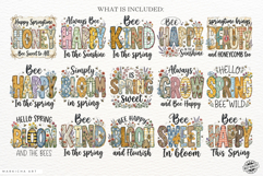 Spring Honey Bees Sublimation PNG Product Image 5