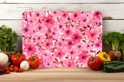 Watercolor Pink Floral Cutting Board | Cutting Board png Product Image 3