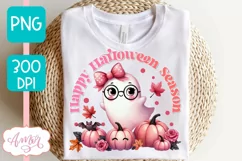 Pink Halloween sublimation PNG | Happy Halloween season PNG Product Image 2