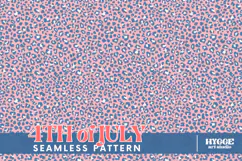 American 4th of July USA Patriotic Leopard Seamless Pattern Product Image 1
