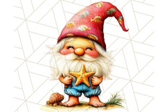 Beach Gnome Clipart Bundle, Cute Summer Gnomes PNG Product Image 8