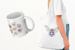 Summer Bees Meadow Clipart Product Image 3