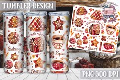 Sublimation Tumbler WRAP Christmas Design Quote Watercolor Product Image 1