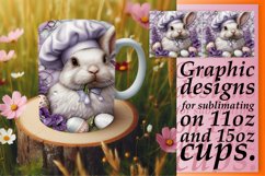Playful Springtime Bunny Mug Design 15oz Product Image 1