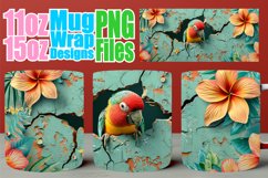 Wonderland Wildlife Mug Wrap: 3D Sublimation Product Image 1