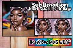 Bright dreams 11oz 15oz sublimation wrap, Afro Girl Product Image 1