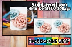 3D Garden Bloom Mug Wrap - Sublime 11oz &amp; 15oz Product Image 1