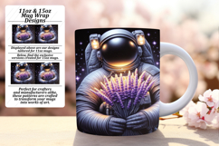 Fun 15oz Mug Wrap Png Artwork , Astronaut Product Image 1