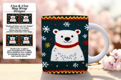 Colorful 11oz Mug Wrap Png Design , Holiday Product Image 1
