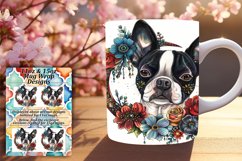 Elegant Pet Portrait Mug Sublimation PNG Product Image 1