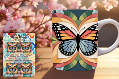 Dazzling 15oz Mug Wrap Png Artwork , Butterfly Product Image 1