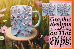 Fresh Springtime Flower Mug Wrap Sublimation 11oz 15oz Product Image 1