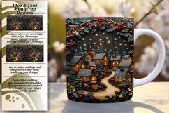 Dynamic 11oz Mug Wrap Png Template , Christmas Product Image 1