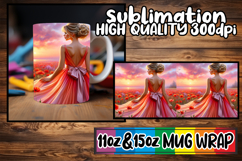 Bright dreams 11oz 15oz sublimation wrap, Women Product Image 1