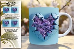 Love&#039;s Infusion: 3D Heart Mug Wrap Product Image 1