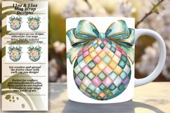 Lovely 15oz Mug Wrap Png Design , Easter Egg Product Image 1
