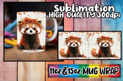 Watercolor Animal Mug Wrap | 11oz 15oz Spring Design Product Image 1