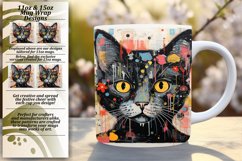 Meow-tastic Mug Wraps for Cat Enthusiasts Product Image 1
