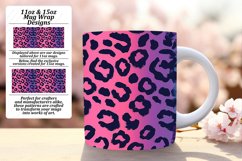 Glamorous Glitter Leopard Print Mug Wrap 11oz/15oz Product Image 1
