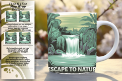 Bold 11oz Mug Wrap Png Design , Adventure Product Image 1