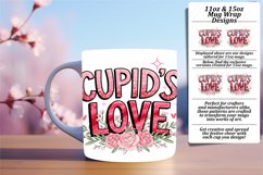 Stylish 11oz Mug Wrap Png Design , Valentines Product Image 1