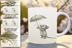 Artistic Boho Critters Mug Wraps Product Image 1