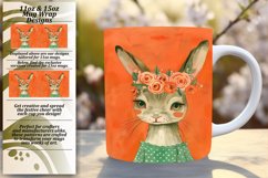 Charming Bunny with Vibrant Blooms Wrap Product Image 1