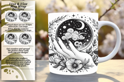 Charming 15oz Mug Wrap Png Template , Mystic Product Image 1