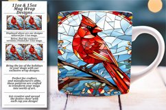 Stained Glass Christmas Beauty - Mug Wrap Sublimation Product Image 1