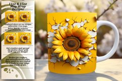 3D Blooming Wall Flower Spring Mug Wrap Product Image 1