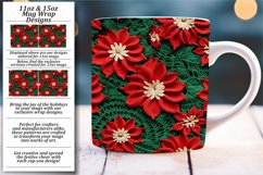Yuletide Crochet 3D Elegance: Mug Sublimation Product Image 1