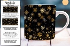 Sparkly Snowfall: Glitter Snowflakes Mug Wrap Bliss Product Image 1
