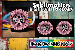 Cozy escapes 11oz 15oz sublimation wrap, Breast Cancer Product Image 1