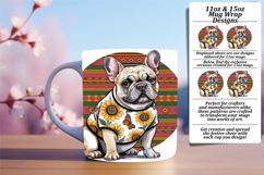Dynamic 11oz Mug Wrap Png Template , Cute Dog Product Image 1