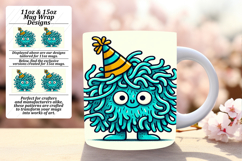 SLEEK PNG Mug Wrap Design 11oz , Monster Product Image 1