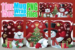 Serene beauty 11oz 15oz mug wrap, Santa Product Image 1