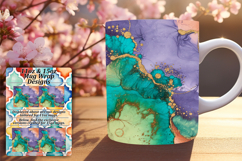 CHARMING 15oz PNG Mug Wrap , Abstract Pattern Product Image 1