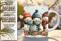 Winter Mug Design 11oz/15oz Gingerbread Man Wrap Product Image 1