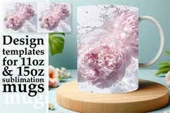 Watercolor Wave: Sublimation Mug Wrap 11oz 15oz Product Image 1